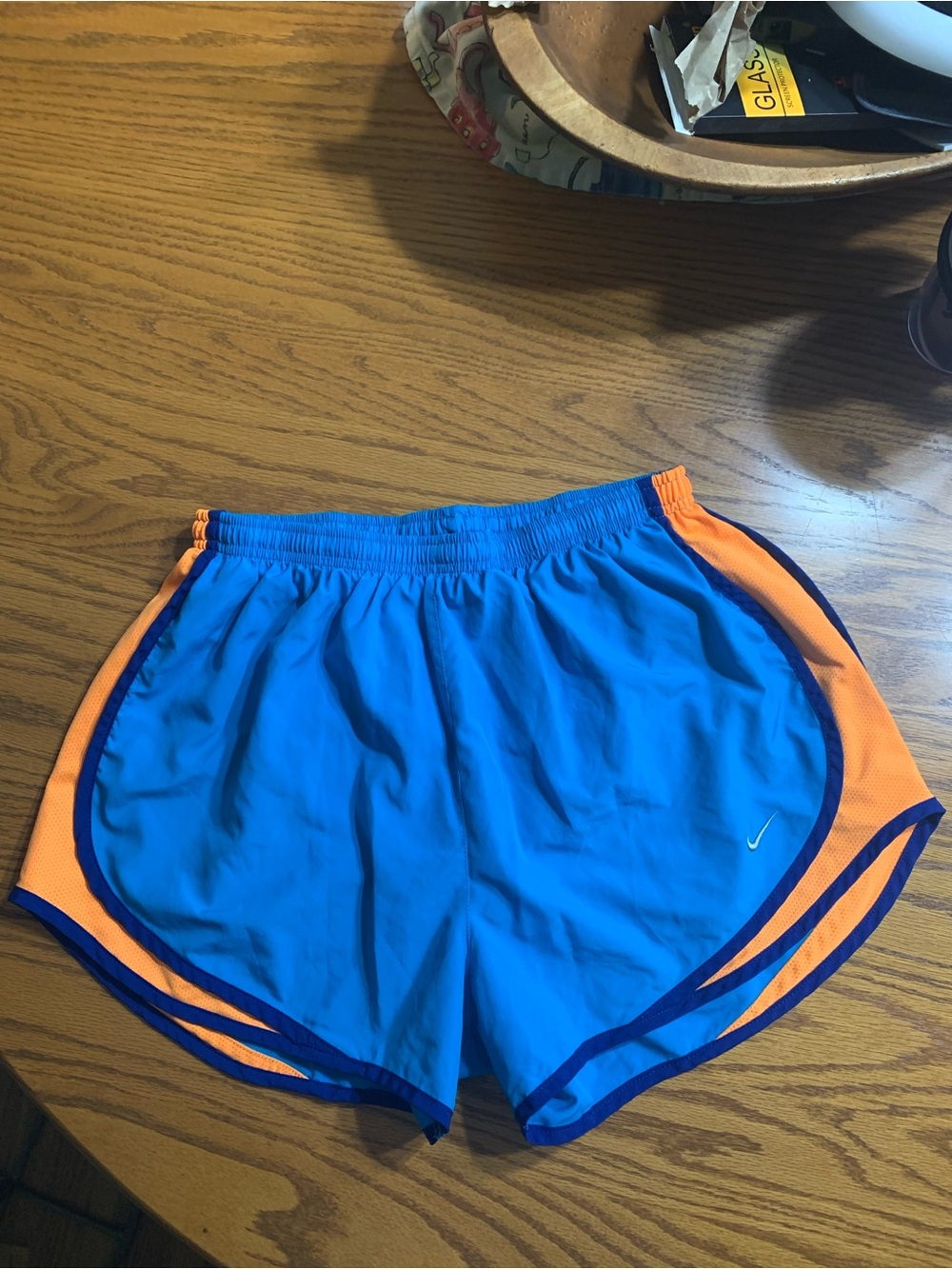 Nike running shorts in size L.
